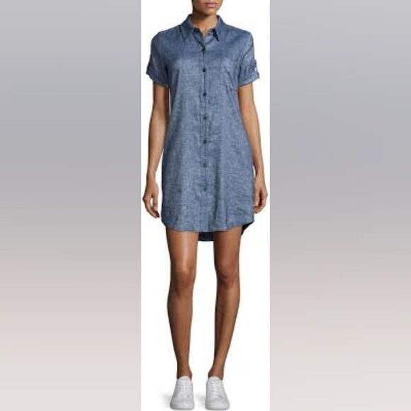 Theory Mayvine Tierra Wash Linen blend dress size 4 - Picture 1 of 13